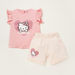 Sanrio Hello Kitty Print T-shirt and Shorts Set-Clothes Sets-thumbnail-0