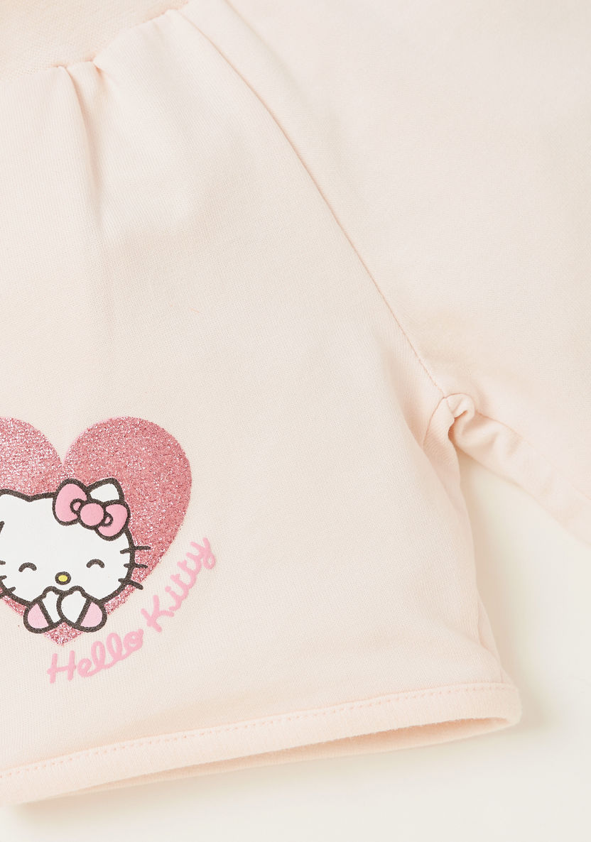 Sanrio Hello Kitty Print T-shirt and Shorts Set-Clothes Sets-image-4