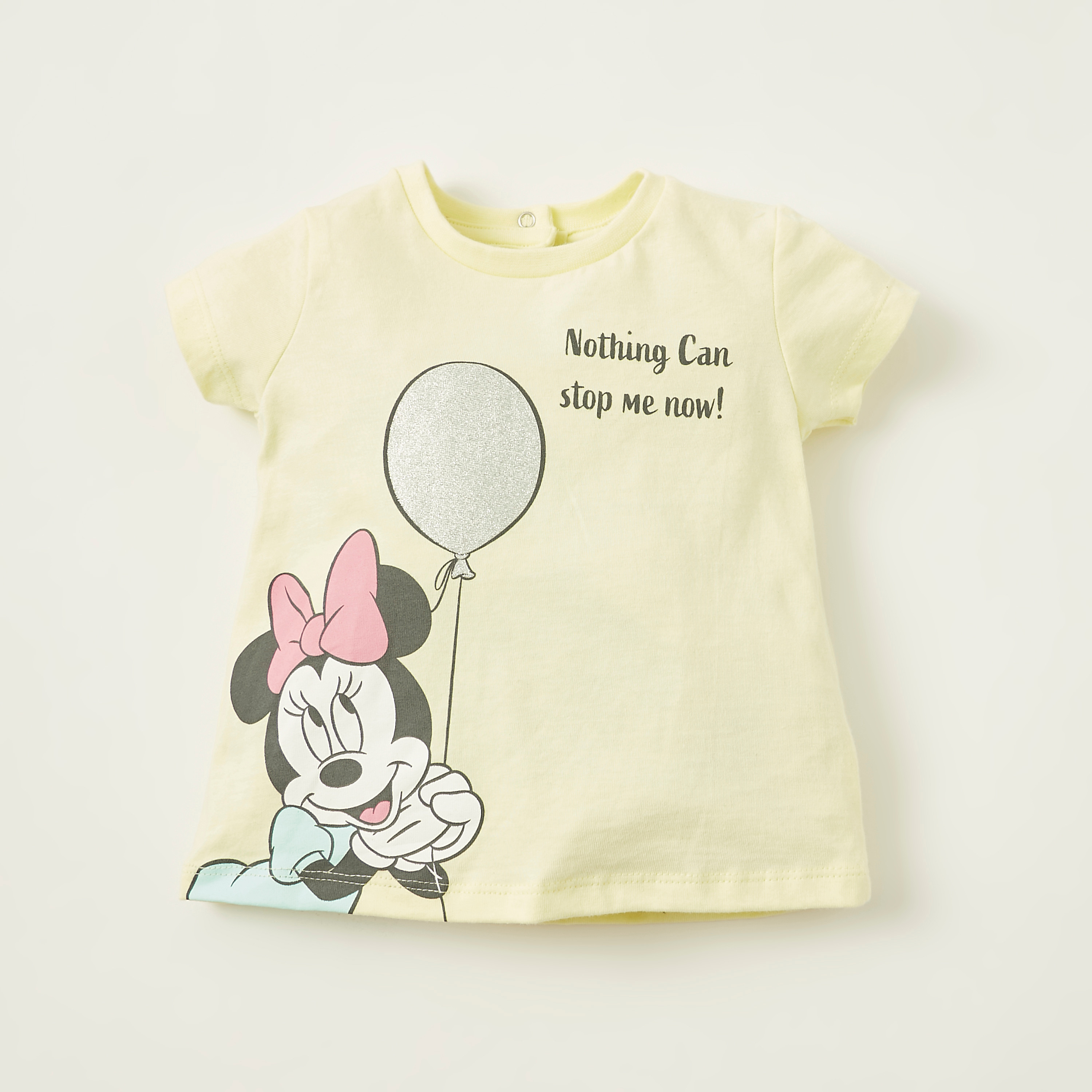 Disney Minnie Mouse Print T-shirt with Short Sleeves - Set of 2-baby-girls-clothing-multipacks-image-3