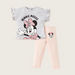 Disney Minnie Mouse Print T-shirt and Leggings Set-Clothes Sets-thumbnail-0