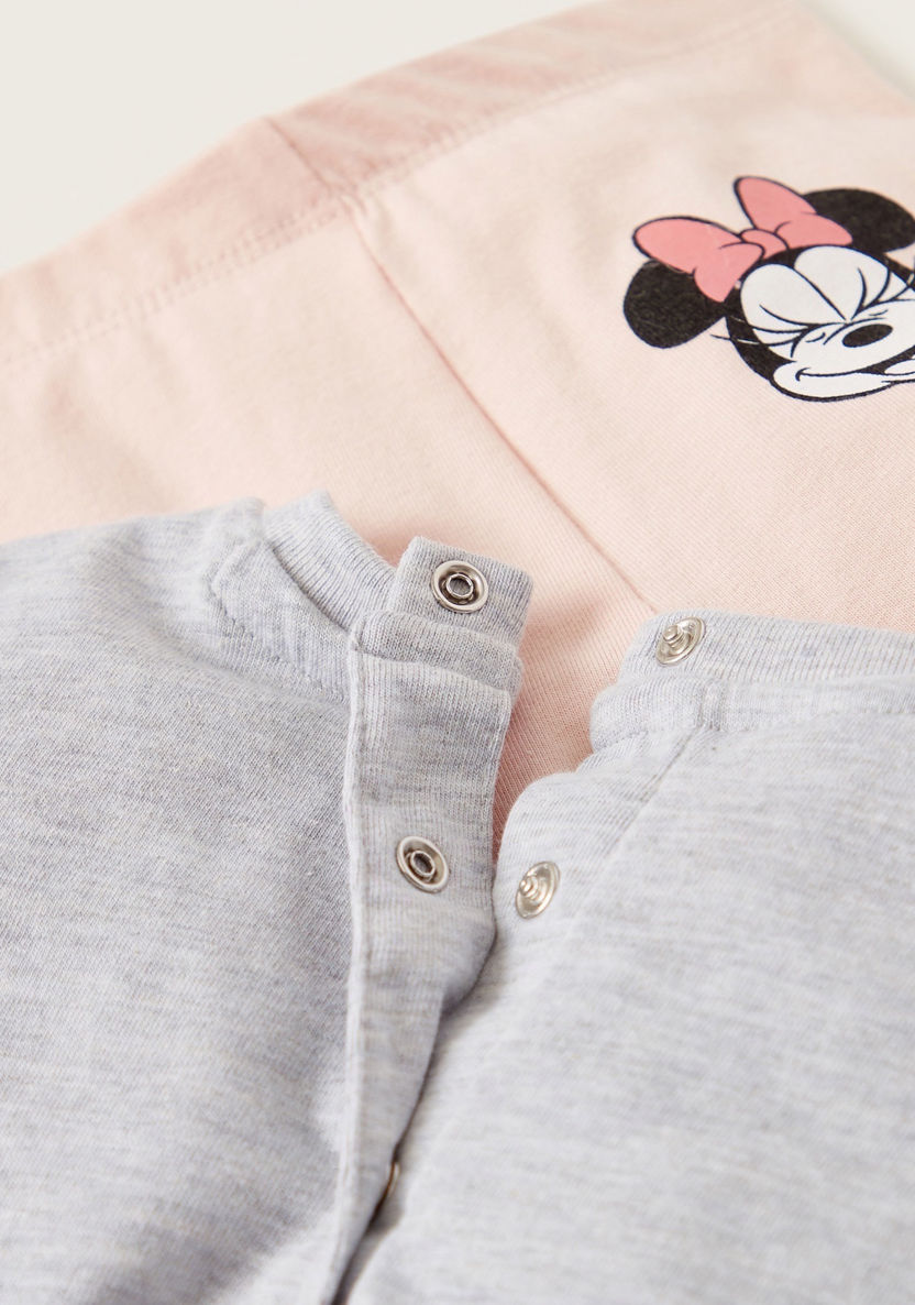 Disney Minnie Mouse Print T-shirt and Leggings Set-Clothes Sets-image-4