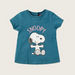 Snoopy Print T-shirt with Short Sleeves - Pack of 2-T Shirts-thumbnail-1