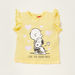 Peanuts Graphic Print T-shirt with All-Over Print Shorts Set-Clothes Sets-thumbnail-1