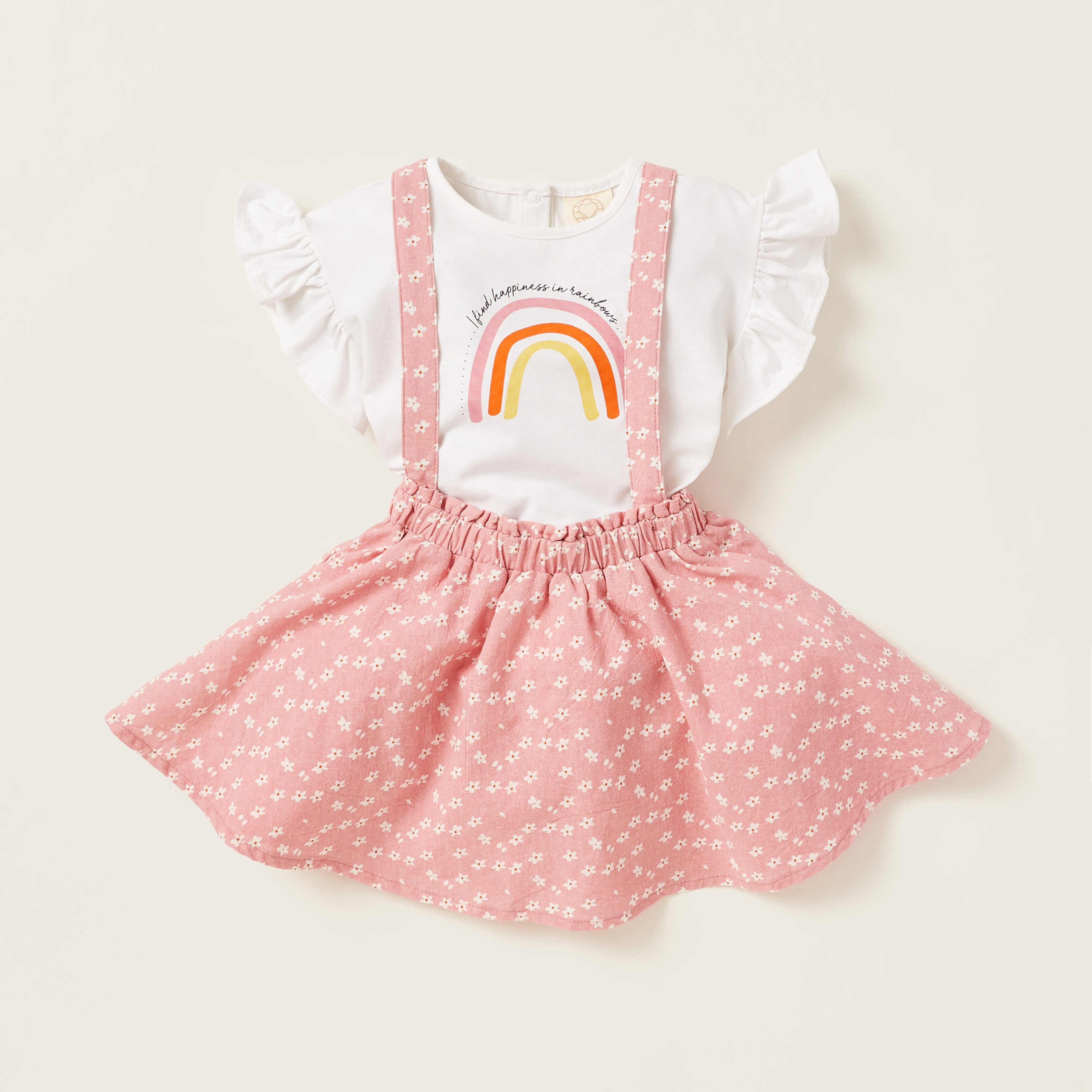 Overall hotsell skirt rainbow