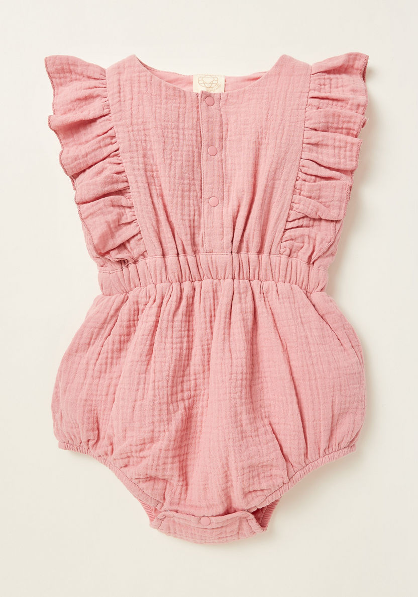 Textured Sleeveless Romper and Headband Set-Rompers%2C Dungarees and Jumpsuits-image-1
