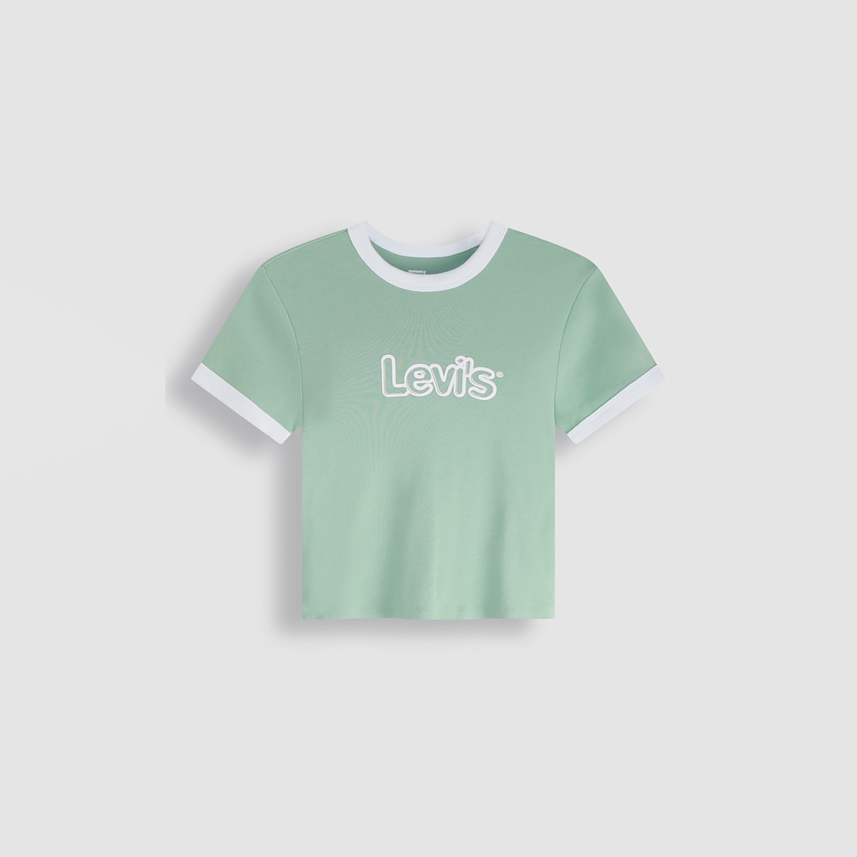 Levi's Logo Crew Neck Short Sleeves Cropped T-Shirt-women-clothing-tshirts-image-2