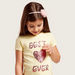 Juniors Embellished Round Neck T-shirt with Short Sleeves-T Shirts-thumbnail-2