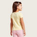 Juniors Embellished Round Neck T-shirt with Short Sleeves-T Shirts-thumbnail-3