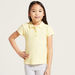 Juniors Solid Polo T-shirt with Short Sleeves-T Shirts-thumbnail-1