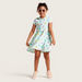 Juniors Sea Shell Print Polo Dress with Short Sleeves-Dresses%2C Gowns and Frocks-thumbnail-0