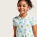 Juniors Sea Shell Print Polo Dress with Short Sleeves-Dresses%2C Gowns and Frocks-thumbnail-2