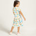 Juniors All-Over Print Dress with Round Neck and Short Sleeves-Dresses%2C Gowns and Frocks-thumbnail-3