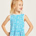 Juniors Striped Sleeveless Dress with Crew Neck-Dresses%2C Gowns and Frocks-thumbnail-2