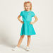 Juniors Heart Embroidered Polo Dress with Short Sleeves-Dresses%2C Gowns and Frocks-thumbnail-1