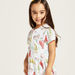 Juniors Animal Print Polo Dress with Short Sleeves-Dresses%2C Gowns and Frocks-thumbnail-2