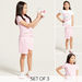 Juniors Printed 3-Piece Round Neck T-shirt and Shorts Set-Clothes Sets-thumbnail-0
