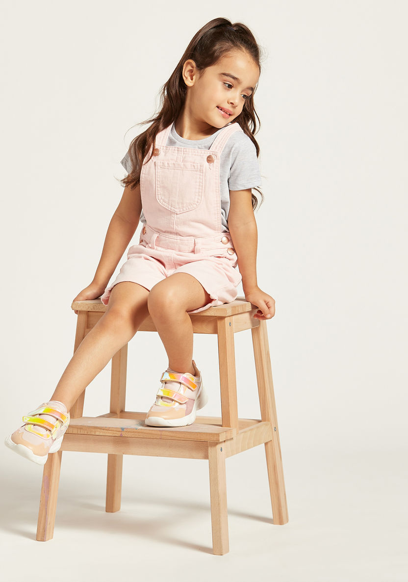 Juniors Solid Dungarees with Pockets-Rompers%2C Dungarees and Jumpsuits-image-0