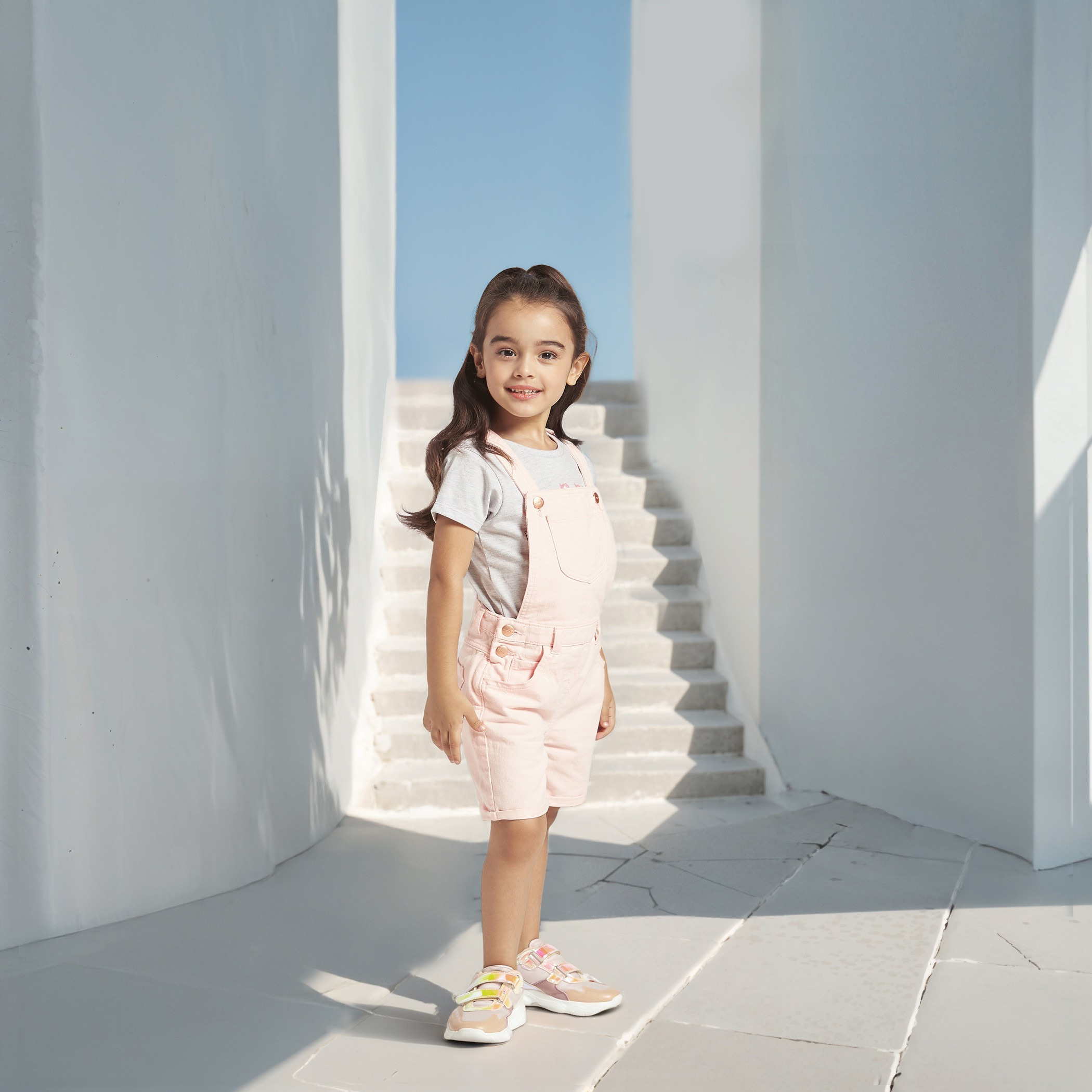 Juniors Solid Dungarees with Pockets-girls-clothing-dressesandjumpsuits-image-2