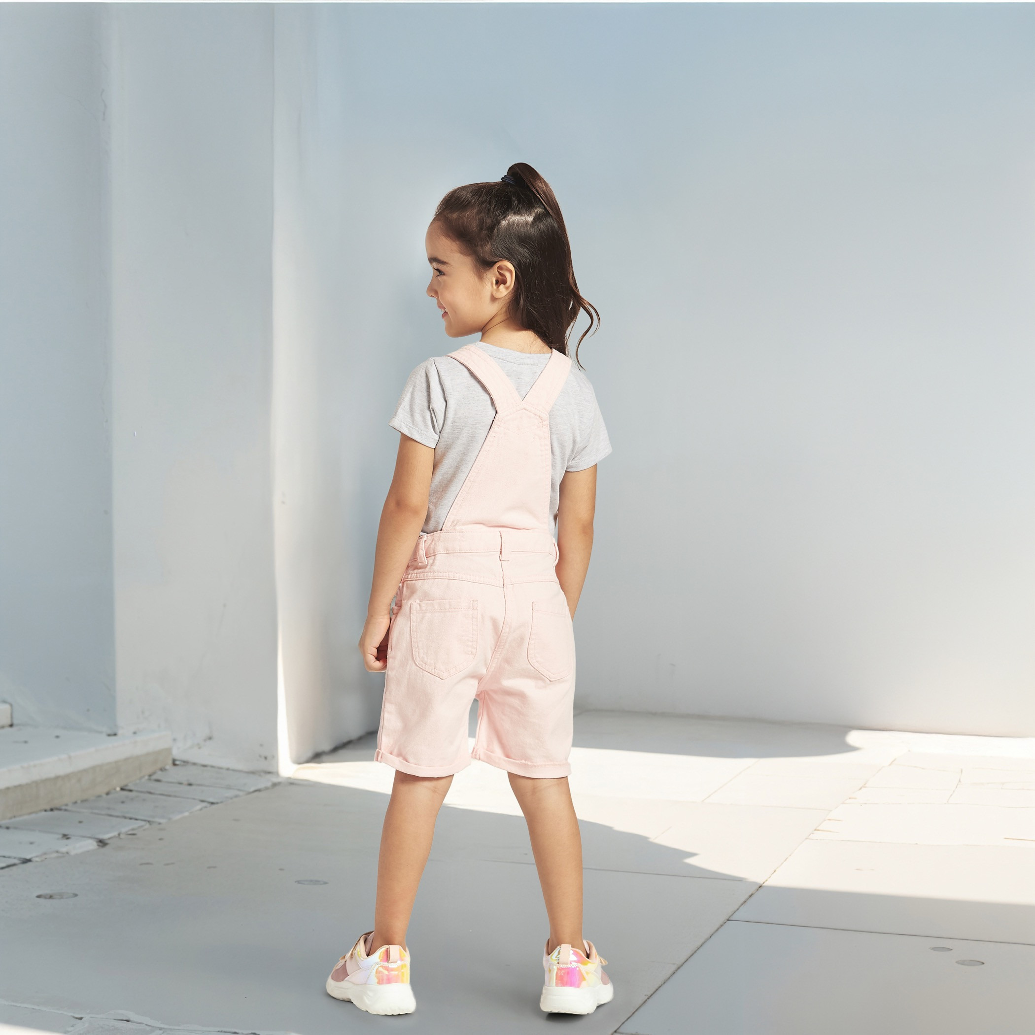 Juniors Solid Dungarees with Pockets-girls-clothing-dressesandjumpsuits-image-3