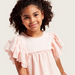 Juniors Schiffli Detail Top with Round Neck and Frill Sleeves-Blouses-thumbnail-2