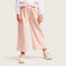 Juniors Solid Wide Leg Pants with Inverted Pleats-Pants-thumbnail-2