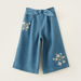 Juniors Floral Embroidered Pants with Knot Detail-Pants-thumbnail-0