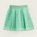 Juniors Floral Print Pleated Skirt-Skirts-thumbnail-0