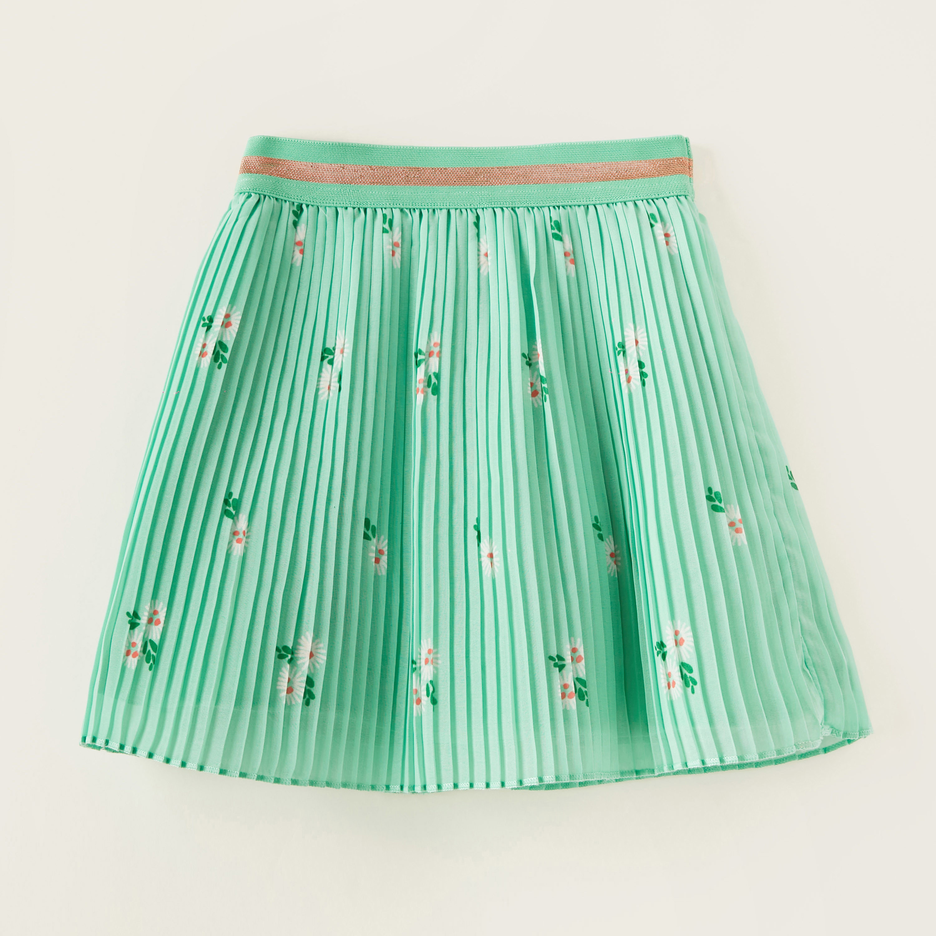 Juniors Floral Print Pleated Skirt-baby-girls-clothing-bottoms-skirts-image-4