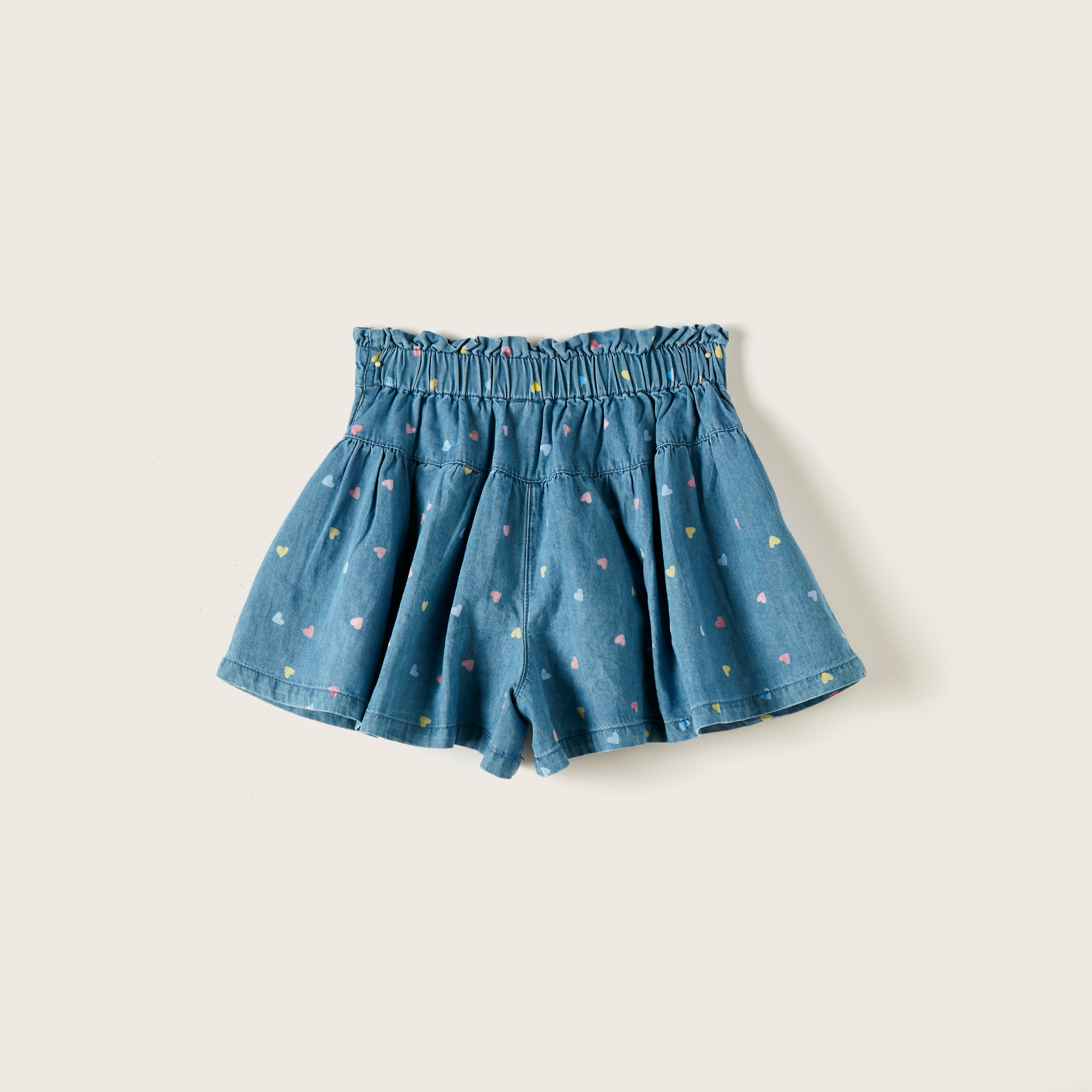 تنورة شورت دنيم بخصر مطّاطي وطبعات من جونيورز-baby-girls-clothing-bottoms-skirts-image-3