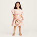 Juniors Solid Dress with Schiffli and Ruffle Detail-Dresses%2C Gowns and Frocks-thumbnail-0