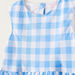 Juniors Checked Sleeveless Dress with Round Neck-Dresses%2C Gowns and Frocks-thumbnail-1