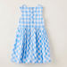 Juniors Checked Sleeveless Dress with Round Neck-Dresses%2C Gowns and Frocks-thumbnail-4