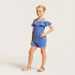 Juniors Strappy Spot Print Playsuit with Pockets-Rompers%2C Dungarees and Jumpsuits-thumbnail-1