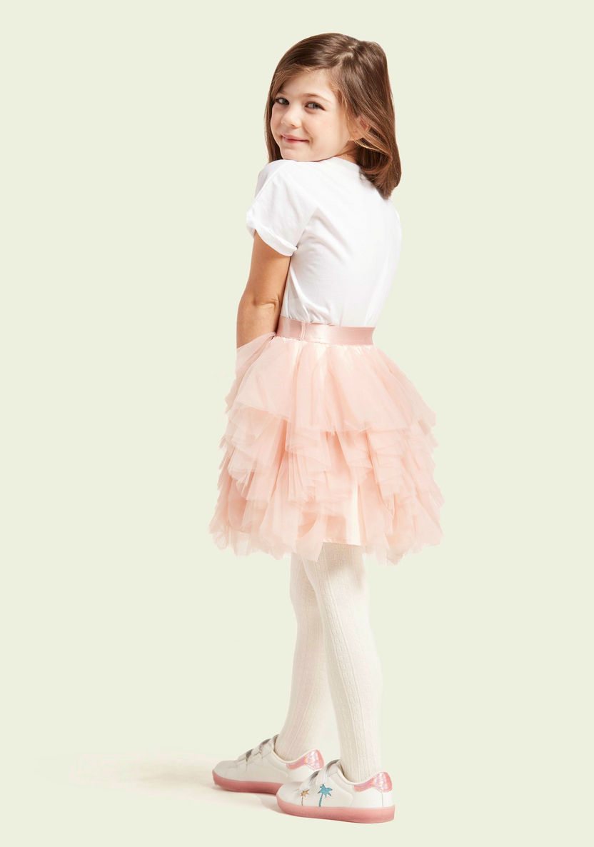 Juniors Textured Tutu Skirt-Skirts-image-2
