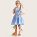 Juniors Textured Sleeveless Dress with Round Neck and Zip Closure-Dresses%2C Gowns and Frocks-thumbnail-0