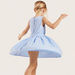 Juniors Textured Sleeveless Dress with Round Neck and Zip Closure-Dresses%2C Gowns and Frocks-thumbnail-3