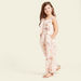 Juniors All-Over Floral Print Jumpsuit with Pocket and Frill Detail-Rompers%2C Dungarees and Jumpsuits-thumbnail-2