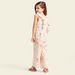Juniors All-Over Floral Print Jumpsuit with Pocket and Frill Detail-Rompers%2C Dungarees and Jumpsuits-thumbnail-3