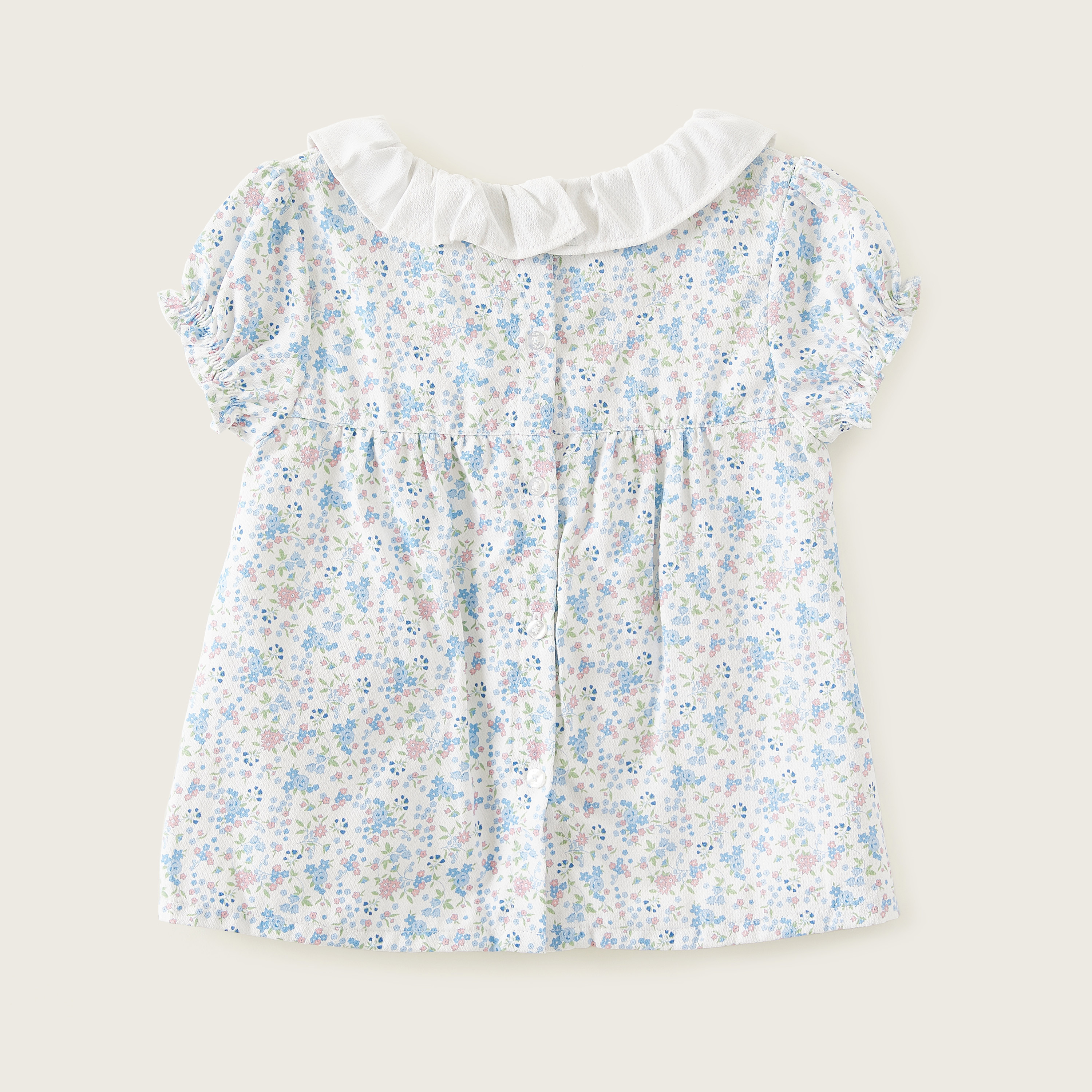 Eligo Floral Print Dress with Short Sleeves and Ruffle Detail-girls-clothing-dressesandjumpsuits-image-4