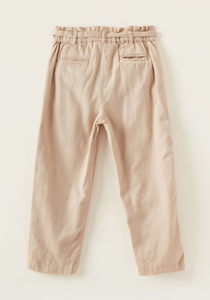 Solid Pants with Pocket Detail and Tie-Ups-Pants-image-3