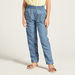 Chambray Pants with Patch Pockets and Elasticated Waistband-Pants-thumbnail-1