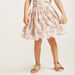 Floral Print Schiffli Top and Skirt Set-Clothes Sets-thumbnail-3