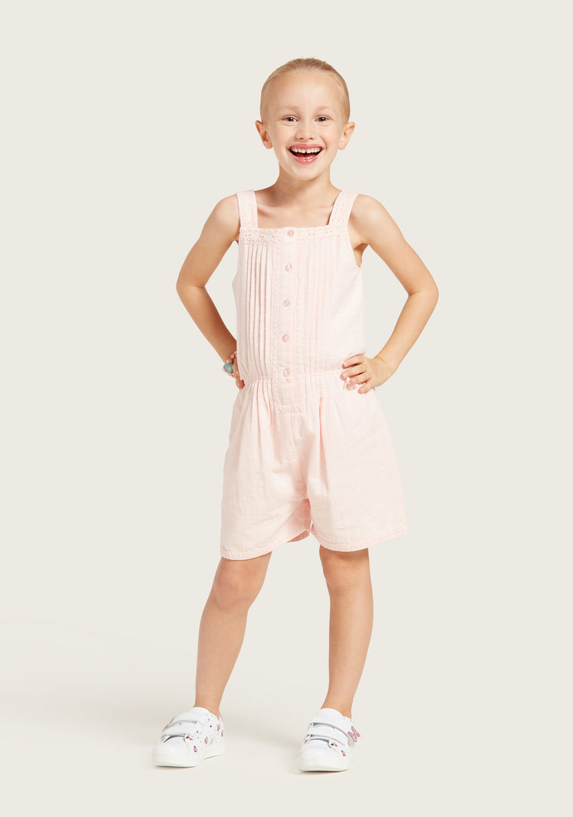 Solid Sleeveless Romper with Square Neck-Rompers%2C Dungarees and Jumpsuits-image-1