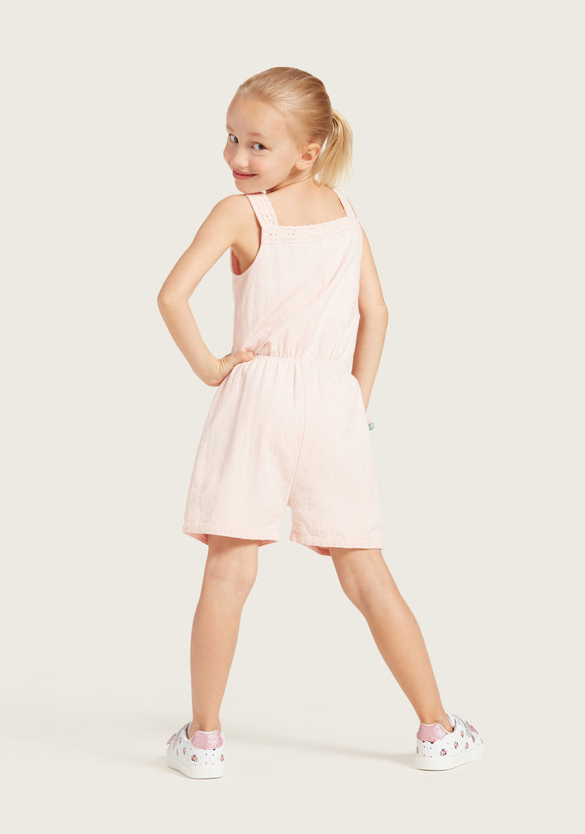 Solid Sleeveless Romper with Square Neck-Rompers%2C Dungarees and Jumpsuits-image-4