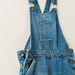 Lee Cooper Textured Denim Dungarees with Adjustable Strap and Pockets-Rompers%2C Dungarees and Jumpsuits-thumbnail-1