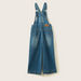 Lee Cooper Textured Denim Dungarees with Adjustable Strap and Pockets-Rompers%2C Dungarees and Jumpsuits-thumbnail-3