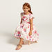 Hello Kitty Print Dress with Overlap Short Sleeves-Dresses%2C Gowns and Frocks-thumbnail-0