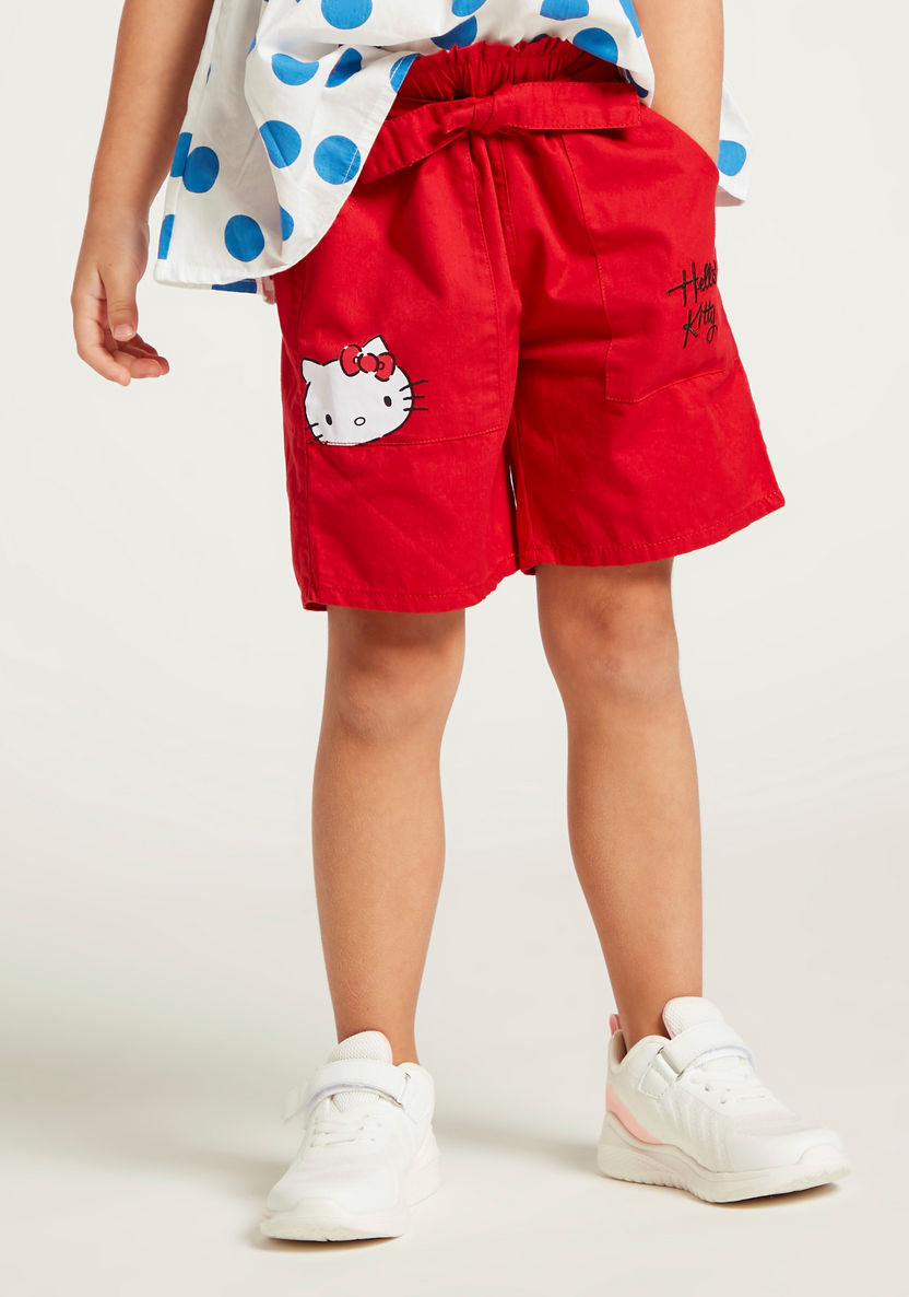 Sanrio Hello Kitty Sleeveless Top and Shorts Set-Clothes Sets-image-3