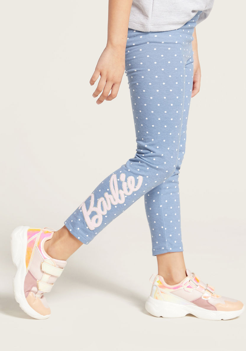 Barbie Spot Print Leggings with Elasticised Waistband-Leggings-image-1