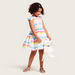 Barbie Striped Dress with Short Sleeves and Zip Closure-Dresses%2C Gowns and Frocks-thumbnail-0
